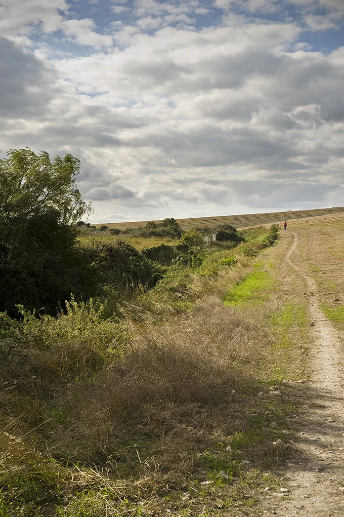 near the end of the cross dyke