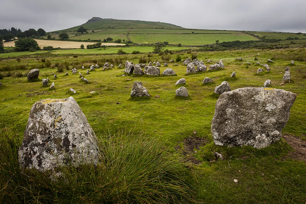 The site consists of four concentric stone circles
