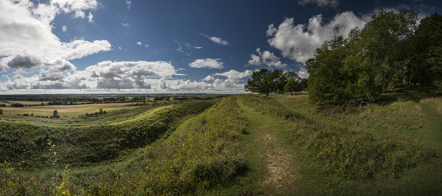 THE VIEW LOOKING SOUTH TO SOUTH WEST