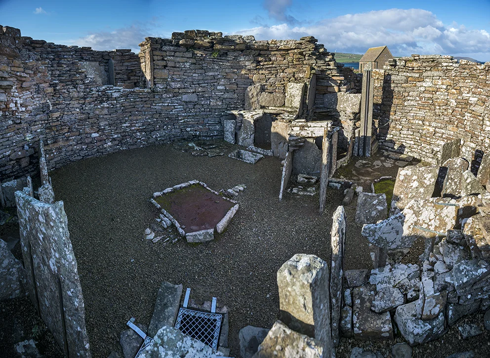The interior of the broch