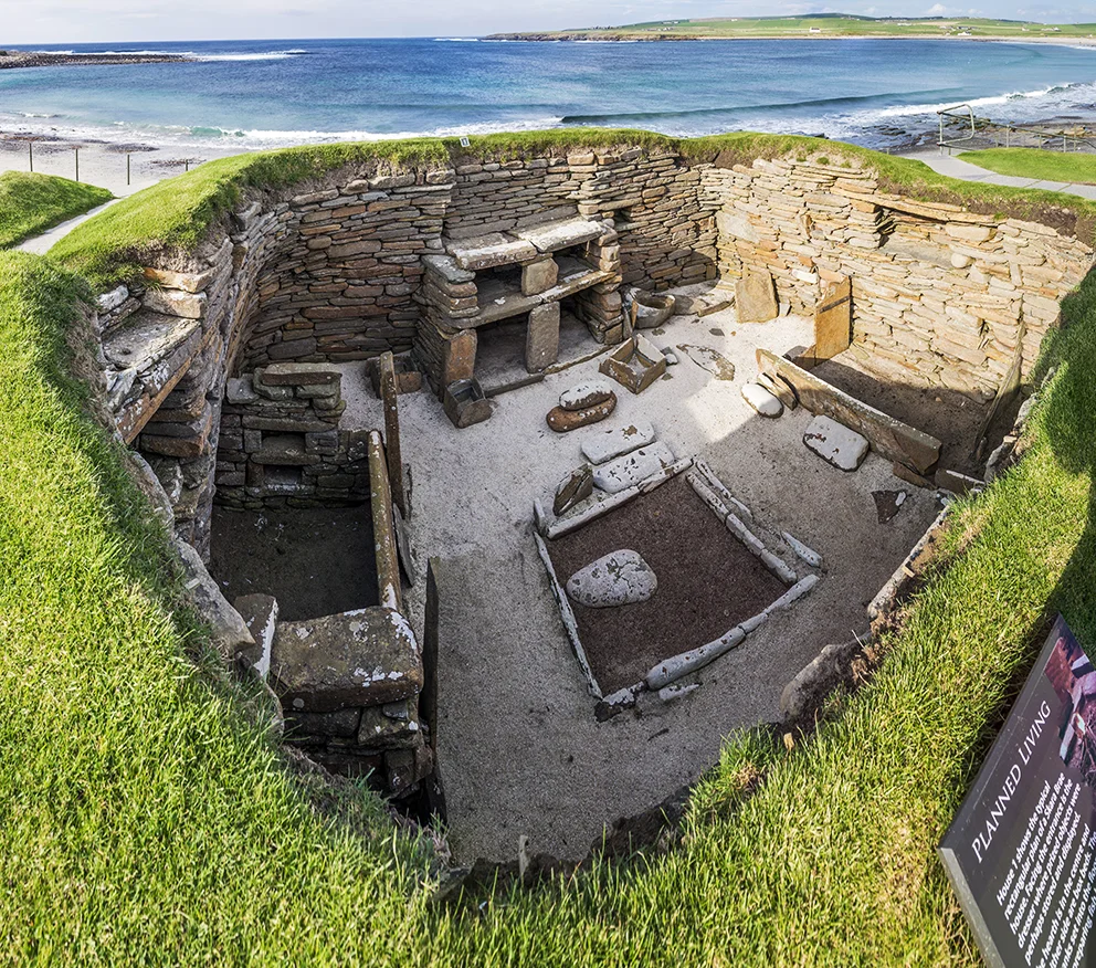Interior of one of the larger and best preserved dwellings