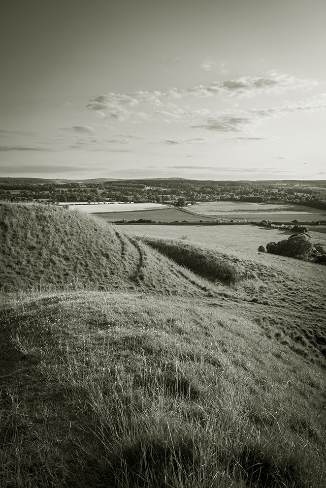 View of the Wylye Valley from the ramparts