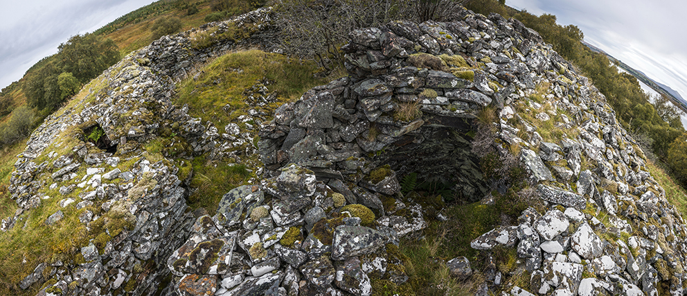 The interior of the broch