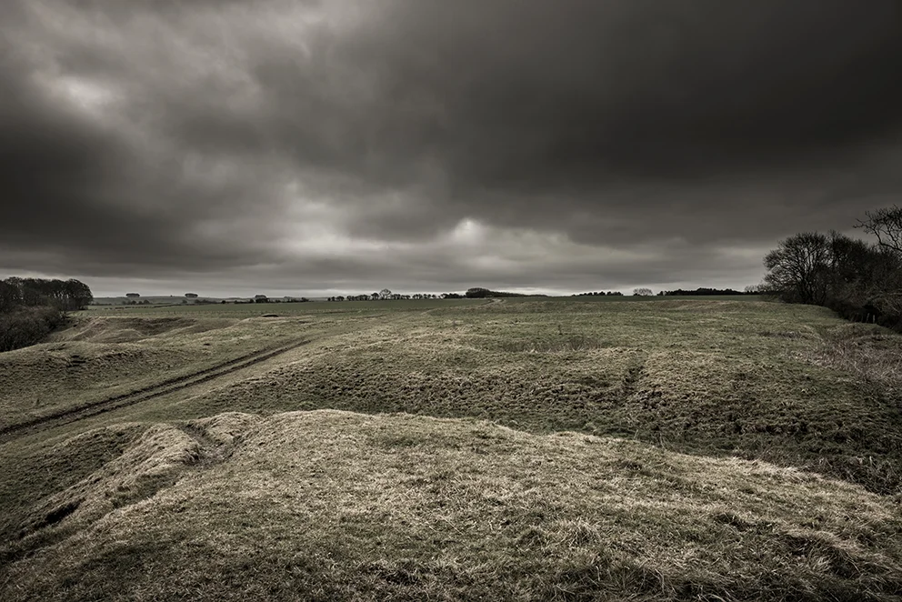 The view from the Norman motte over the inner arthworks