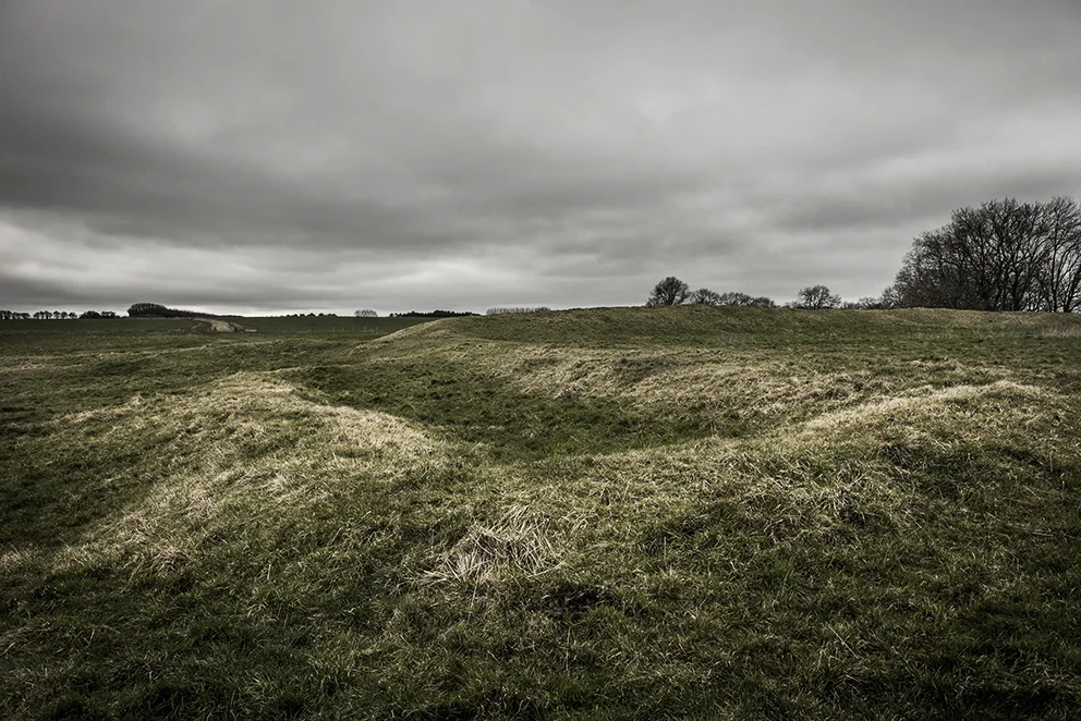Unspecified rectangular earthwork near the Southern entrance