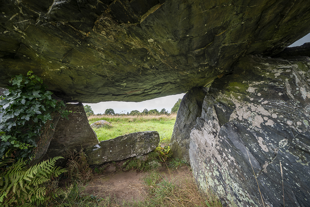 the interior of the larger cromlech