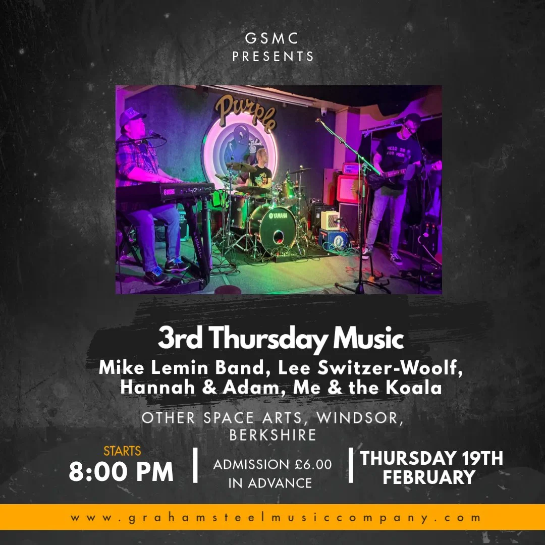 Third Thursday Music – Mike Lemin Band, Lee Switzer-Woolf, Hannah &amp; Adam, Me &amp; the Koala
