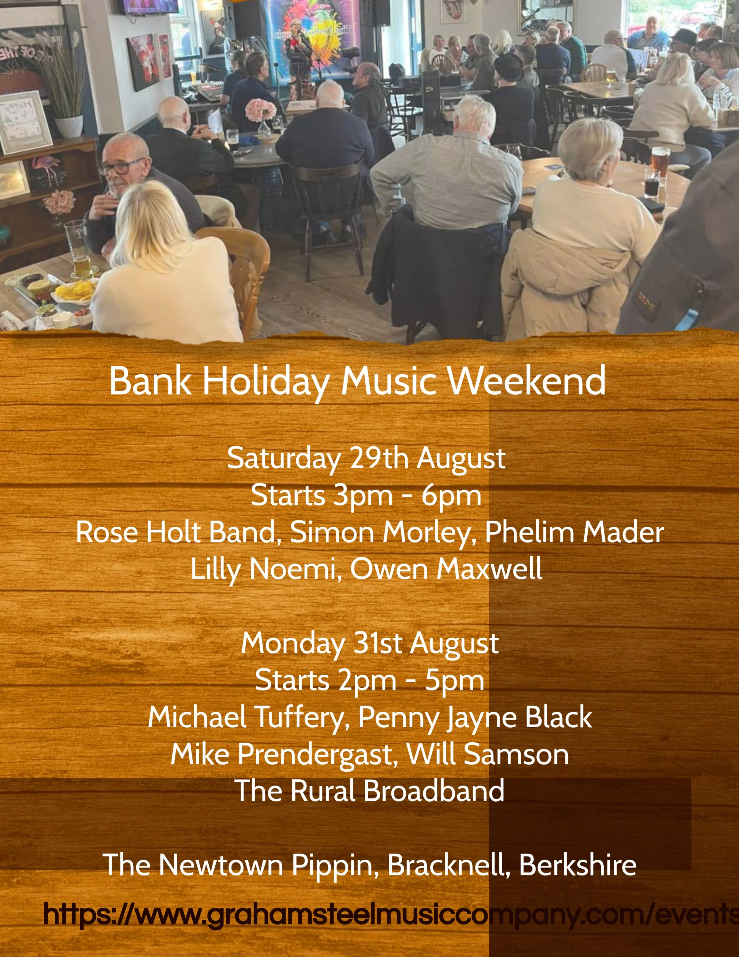 Bank Holiday Music Weekend at The Newtown Pippin 