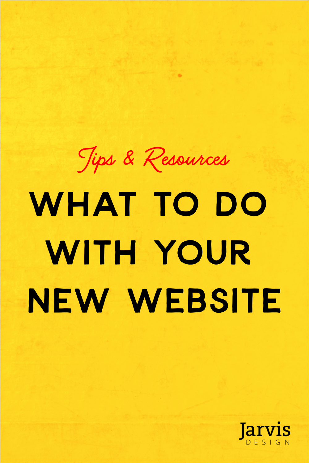 New Website - Now What?