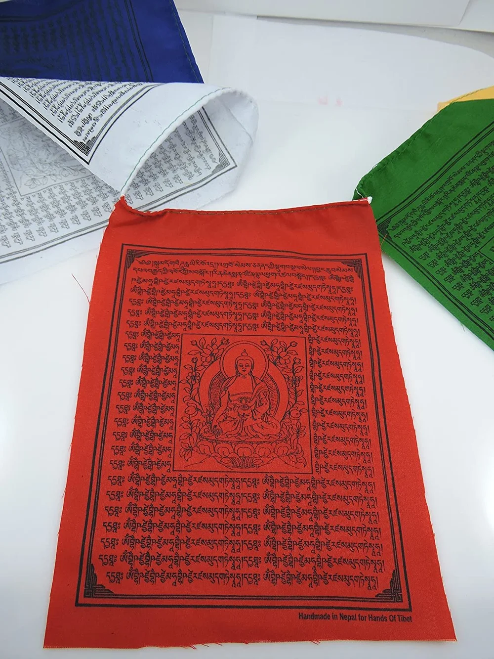 5 Rollen je 10 tibetische Gebetsfahnen 11cm x 10cm Nepal prayer flags Himalaya 5 Rollen je 10 tibetische Gebetsfahnen 11cm x 10cm Nepal prayer flags Himalaya