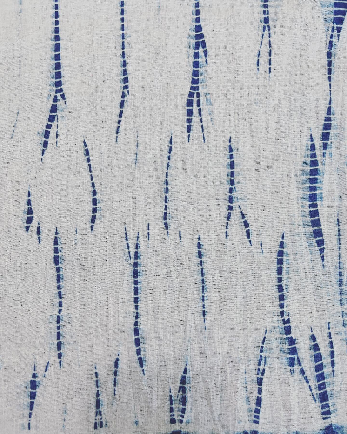 Can&rsquo;t wait to recreate this on a larger piece! #shibori  #shiboriworkshop  #finallyfigureditout #ayafiberstudio