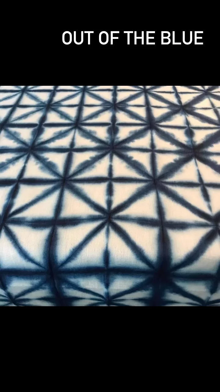 Pleating, Folding, clamping, stitching; just a few of the techniques I teach in my Out of the Blue, 5-day, intensive Shibori workshops!  This workshop is offered several times a year/ in my Florida studio and various venues in the Appalachian Mountai