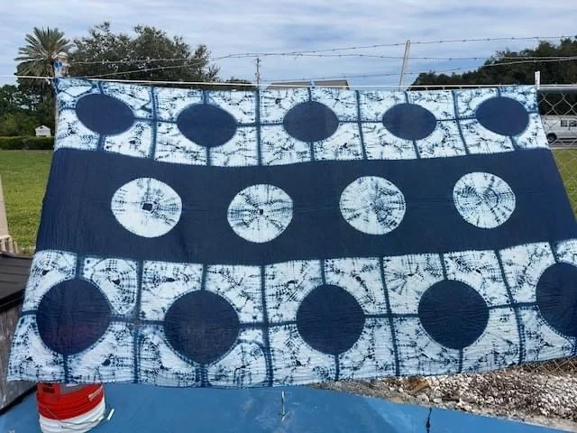 Stitched Shibori, Maki-Age &amp; Kumo: Drawing with Thread with Aizome Studio | Suzanne Connors