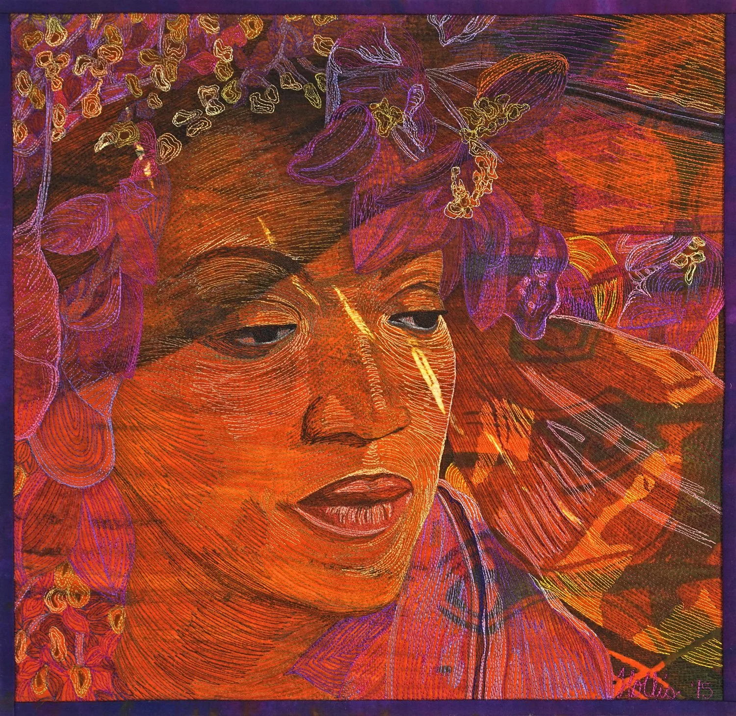 This is a rare opportunity to study with internationally recognized textile artist Hollis Chatelain.

Her work pushes beyond traditional boundaries&mdash;combining image, stitch, and narrative into powerful textile pieces that speak across cultures.
