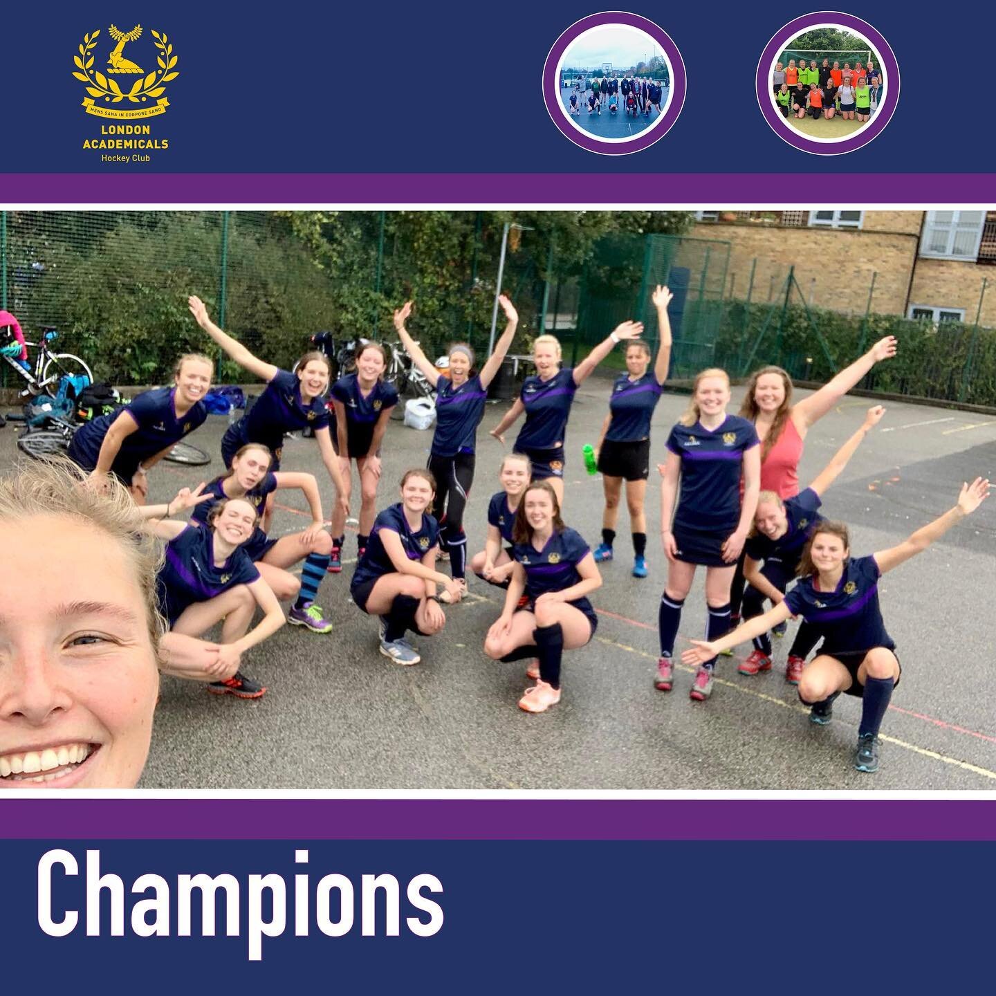 🎉 Special congratulations to the Ladies&rsquo; 2s who are celebrating finishing top of the Surrey Ladies&rsquo; Hockey League Division 8. This is a great achievement for the team having been moved up two leagues following a convincing league win las