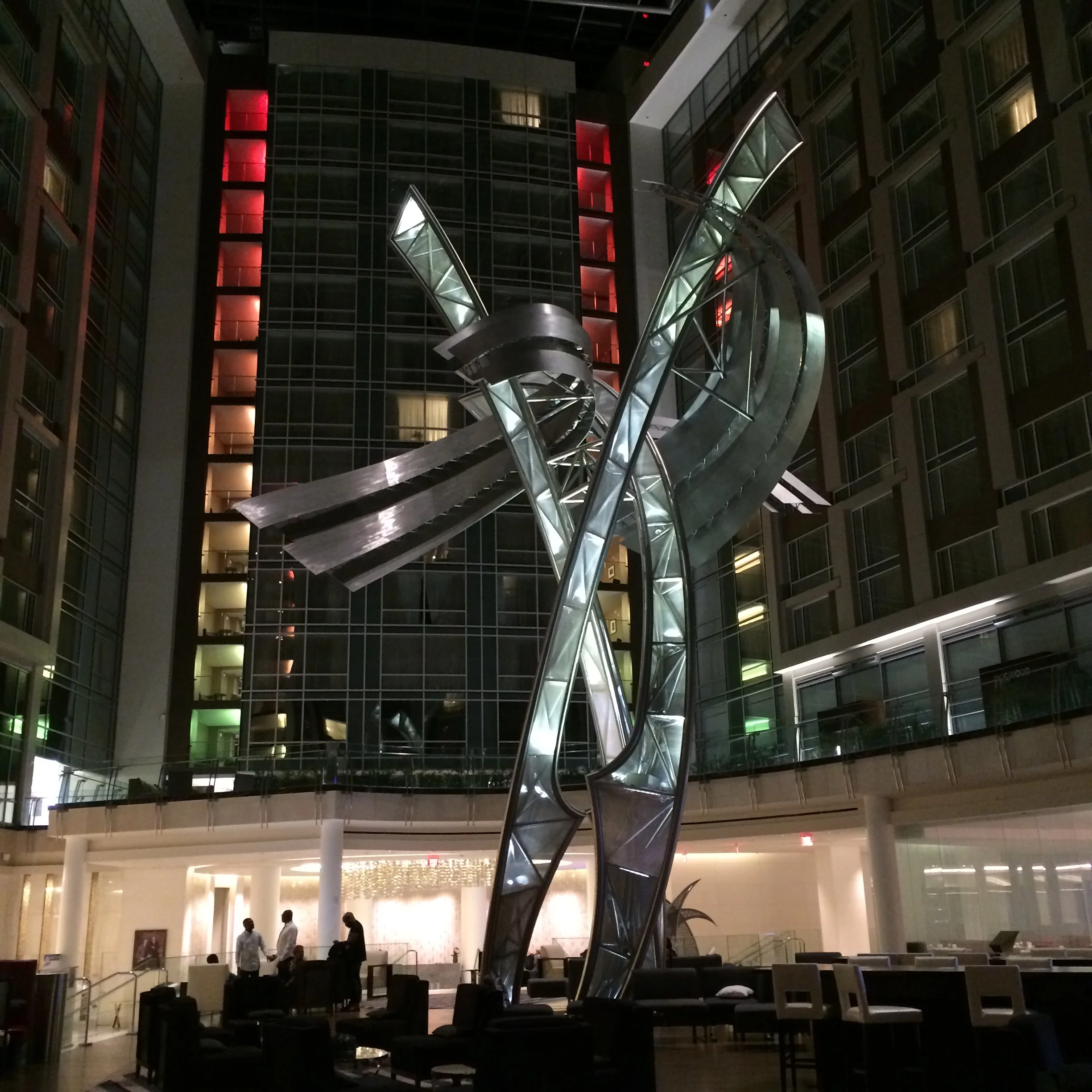 50-foot high sculpture "The Birth of the American Flag"