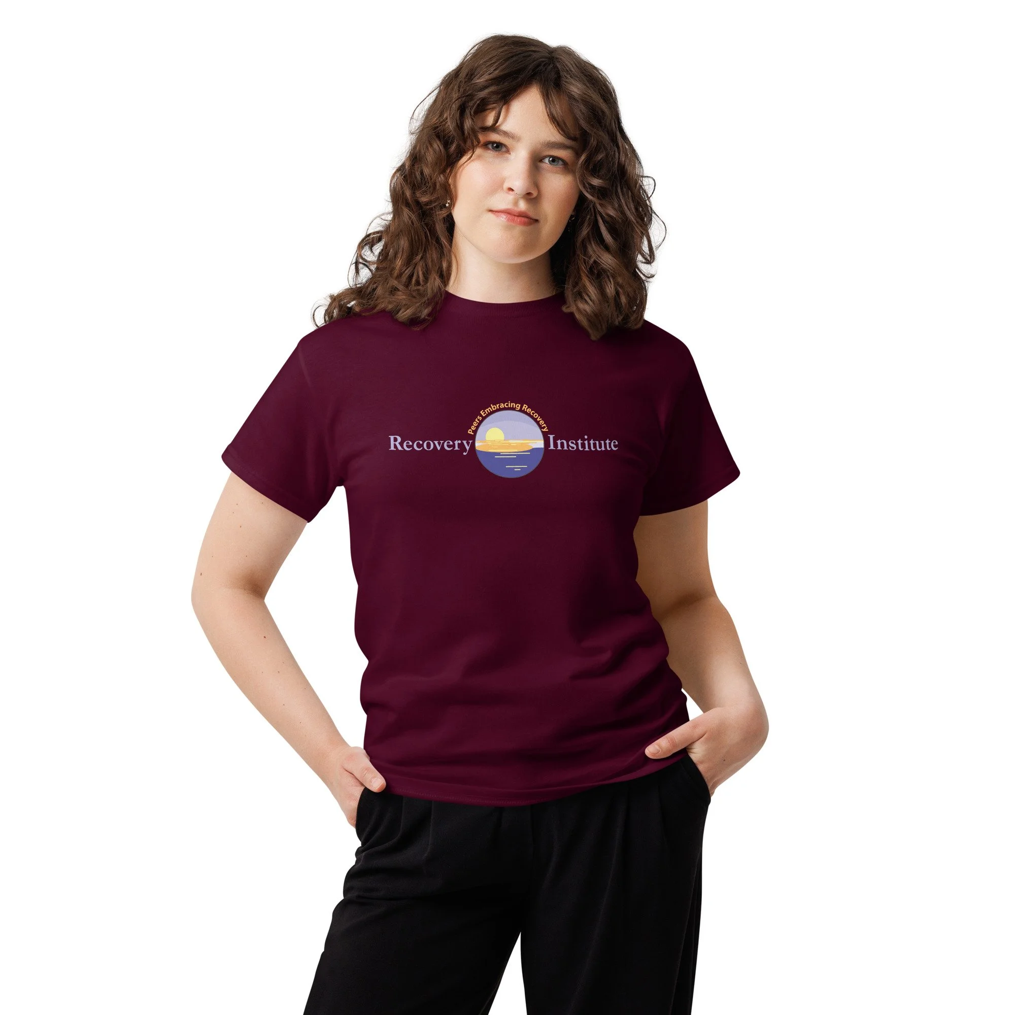 unisex-classic-tee-maroon-front-6a80a53362450.jpg