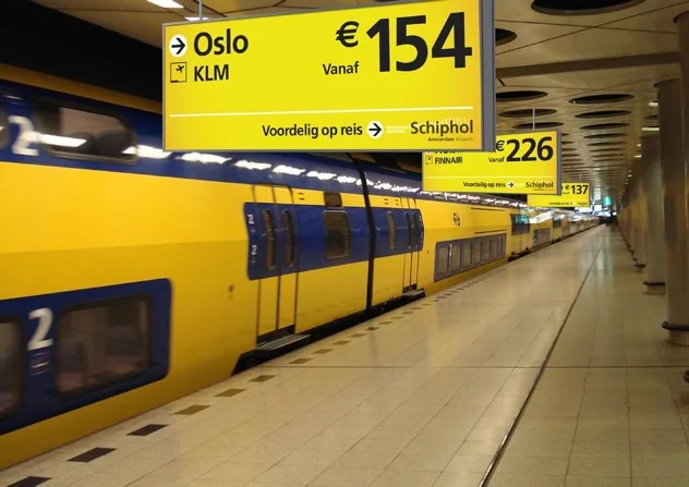  People travelling to and through Schiphol could see the good deals and destinations    