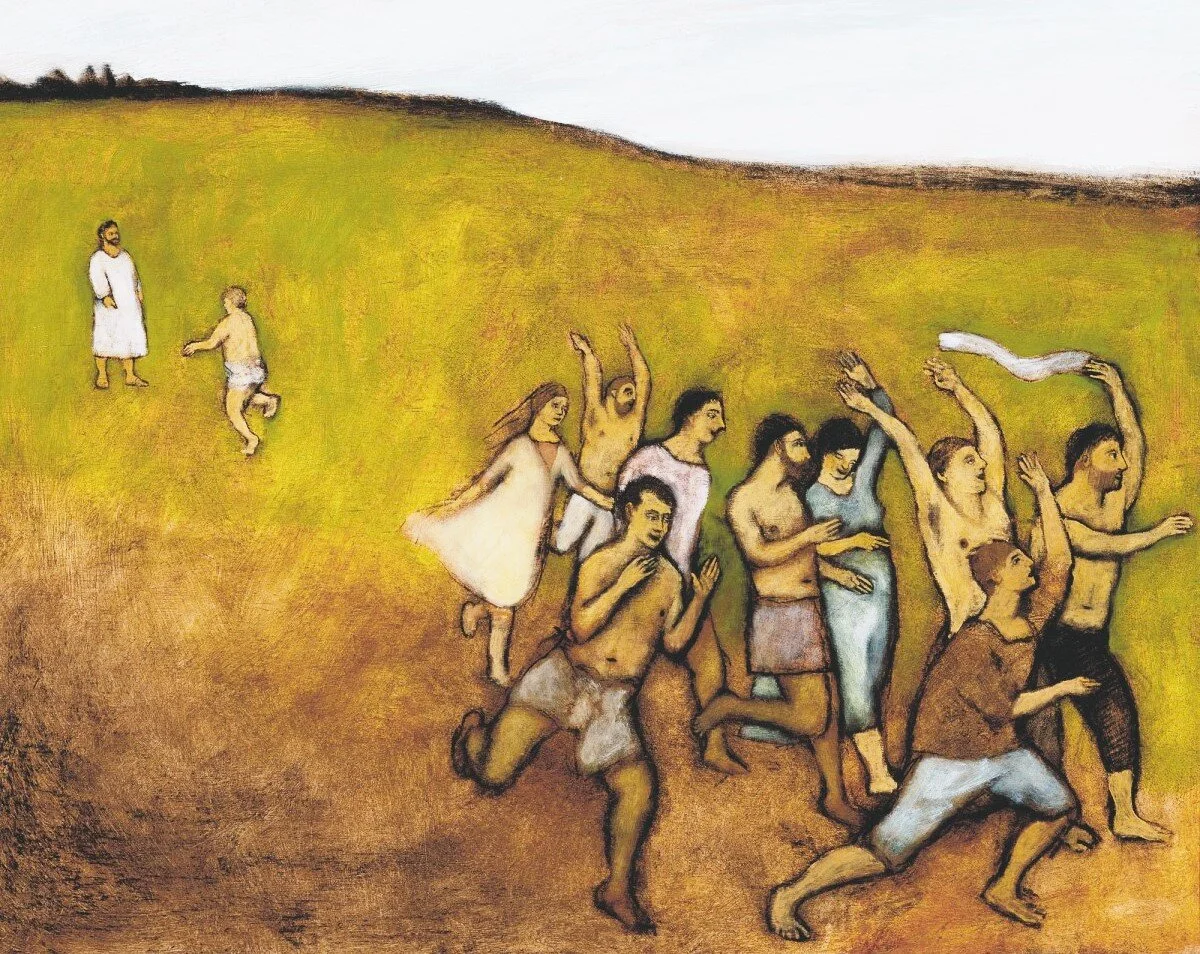 Ten Lepers Healed, by Brian Kershisnik