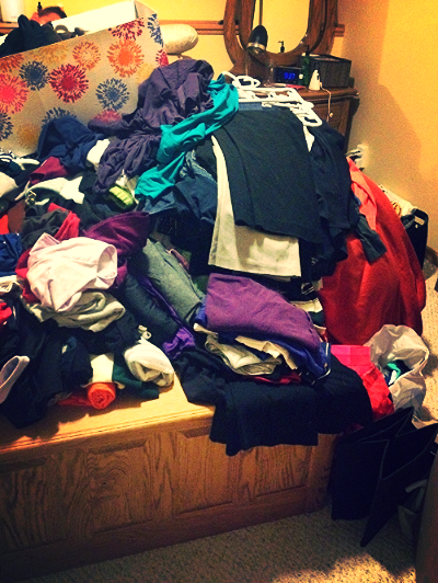 This sums up how life looks and feels right now...messy. 