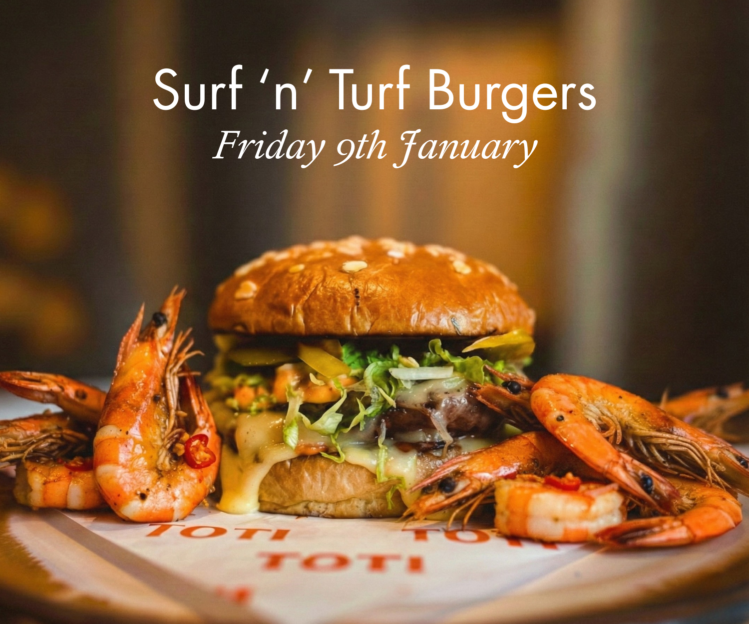 Surf ‘n’ Turf Burger Night