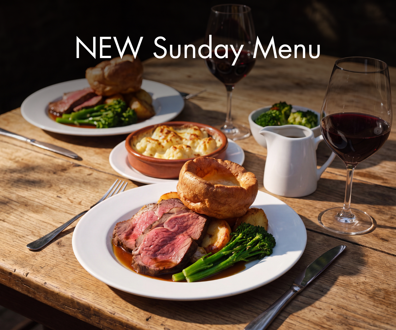 NEW Sunday Menu Launch