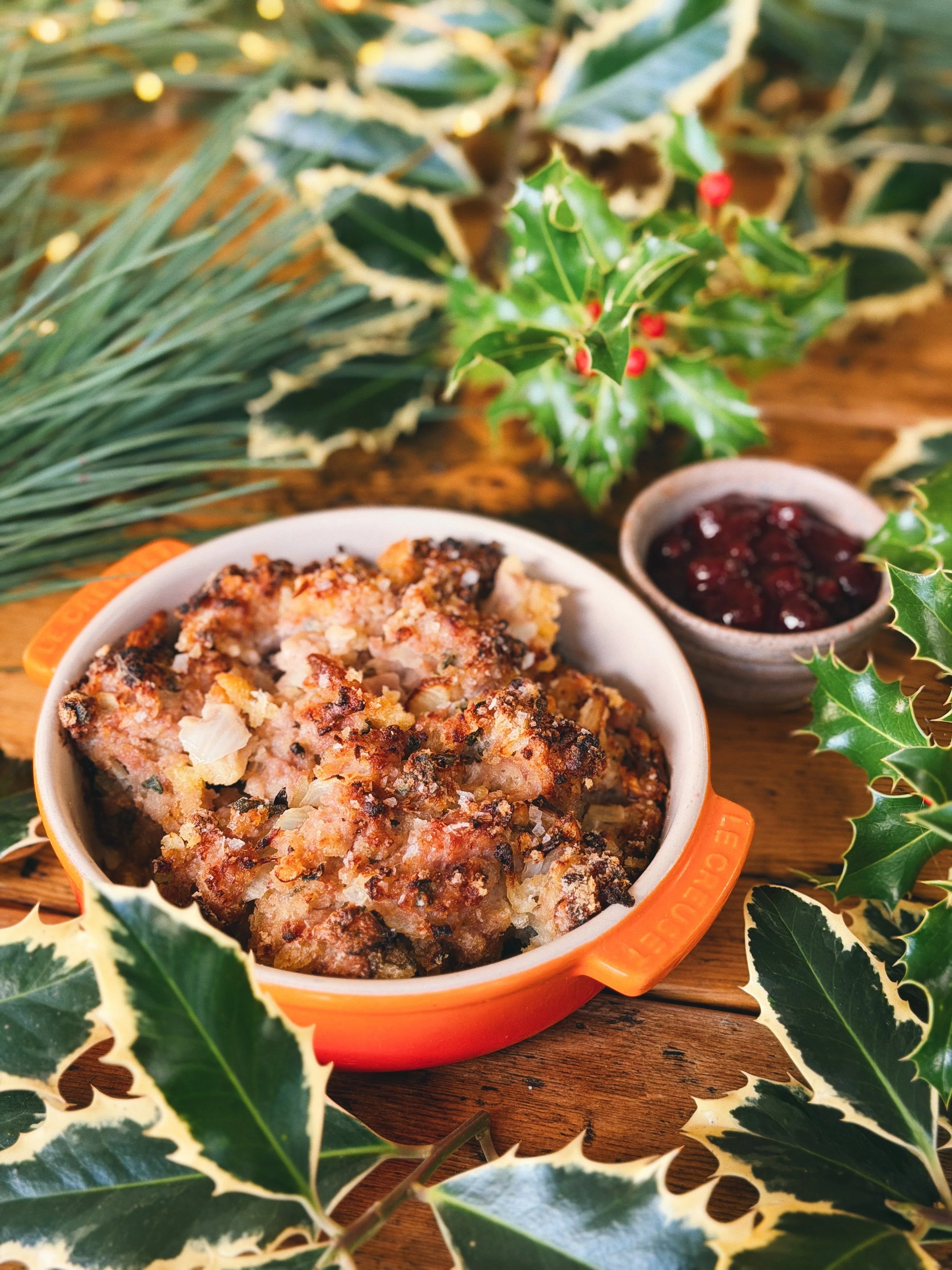 Chestnut, Sage & Pork stuffing Cranberry Sauce