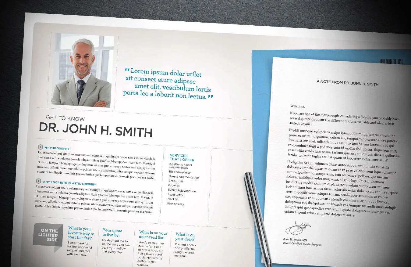  Marketing Customizable Booklet Series / Cosmetic Enhancement for &nbsp;The Face 