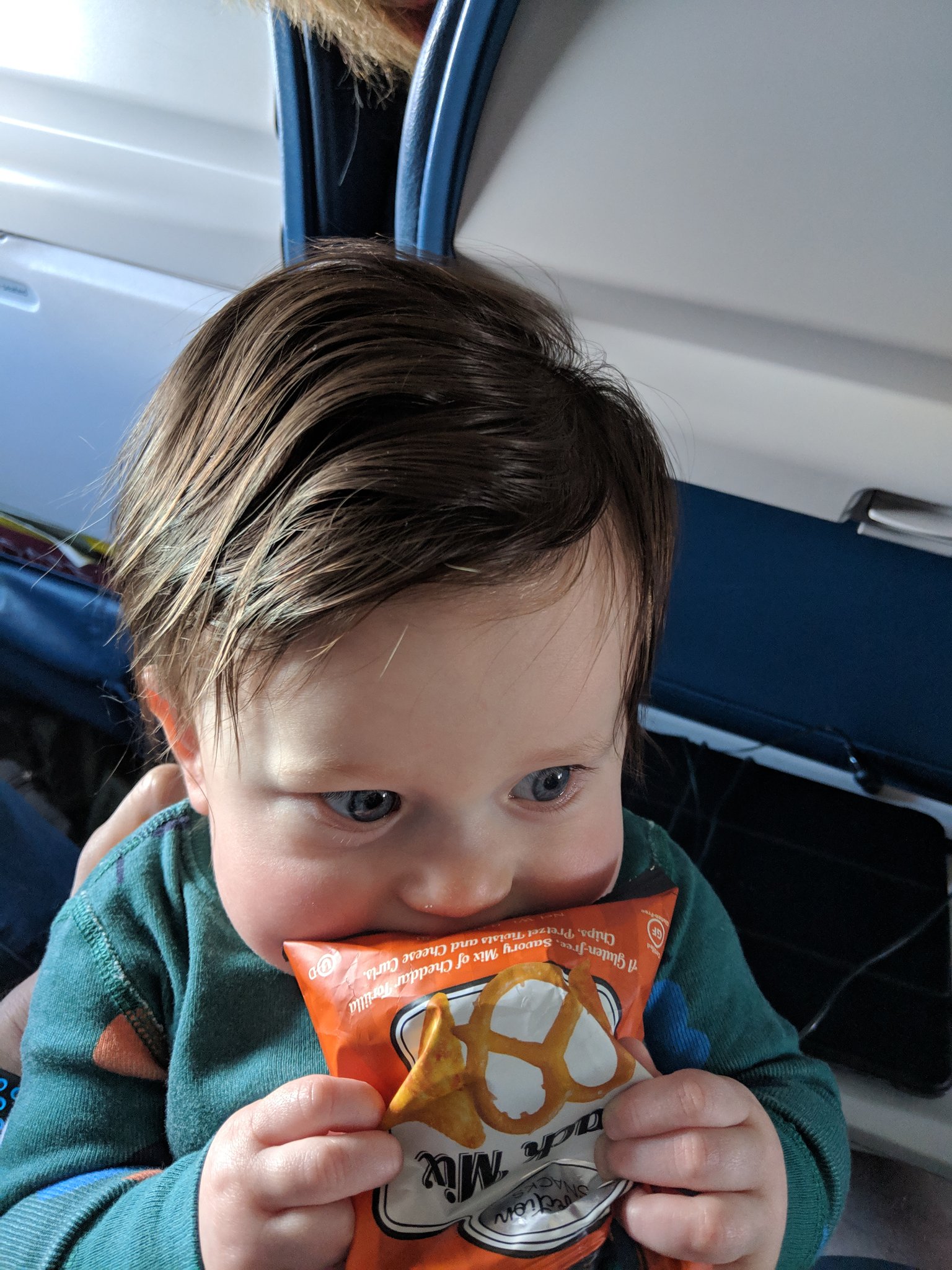 Snack mix bags crinkle, and wow that is fun!