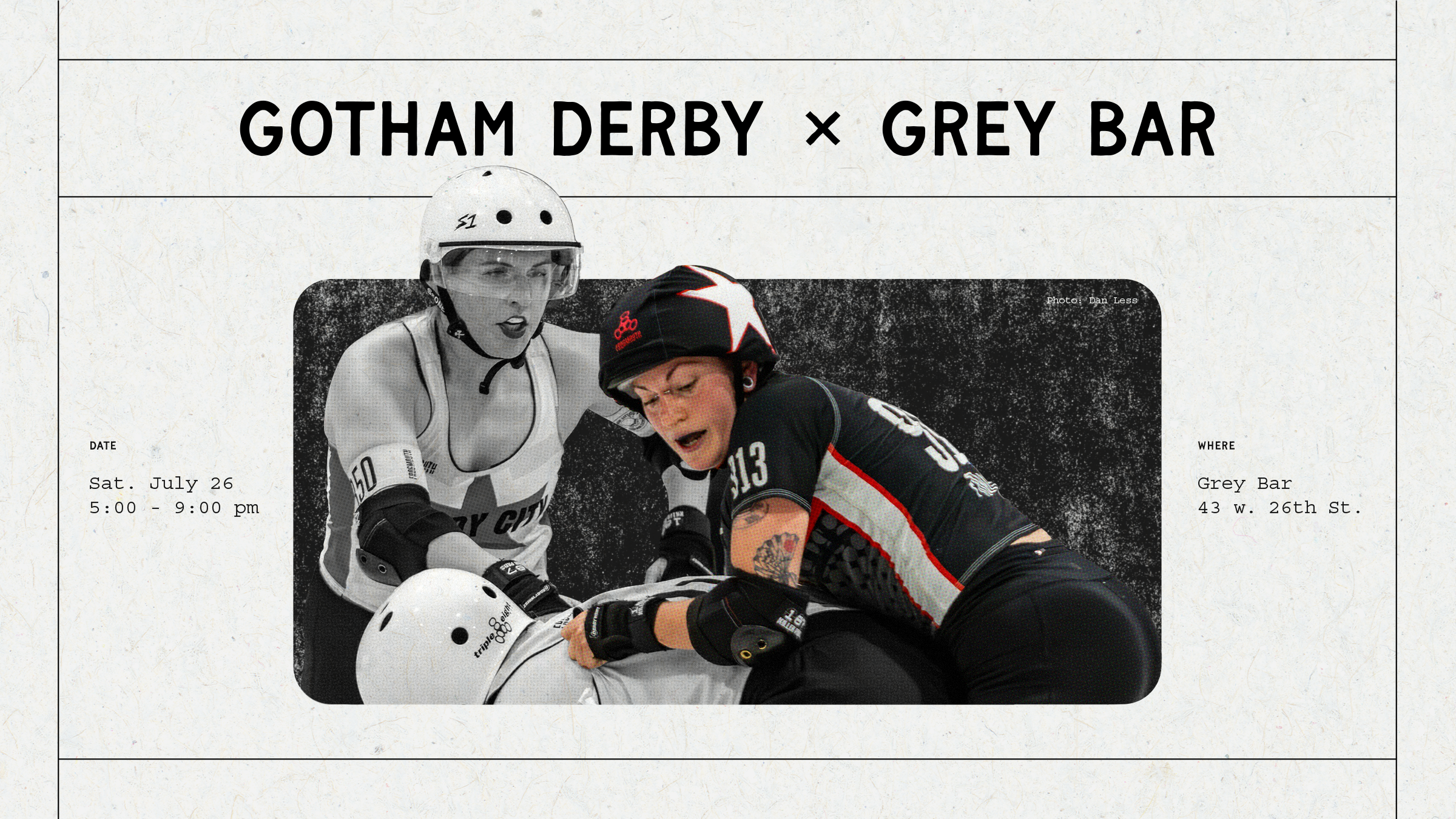 Gotham Hang @ Grey Bar (July 26, 2025 | 5pm - 9pm)