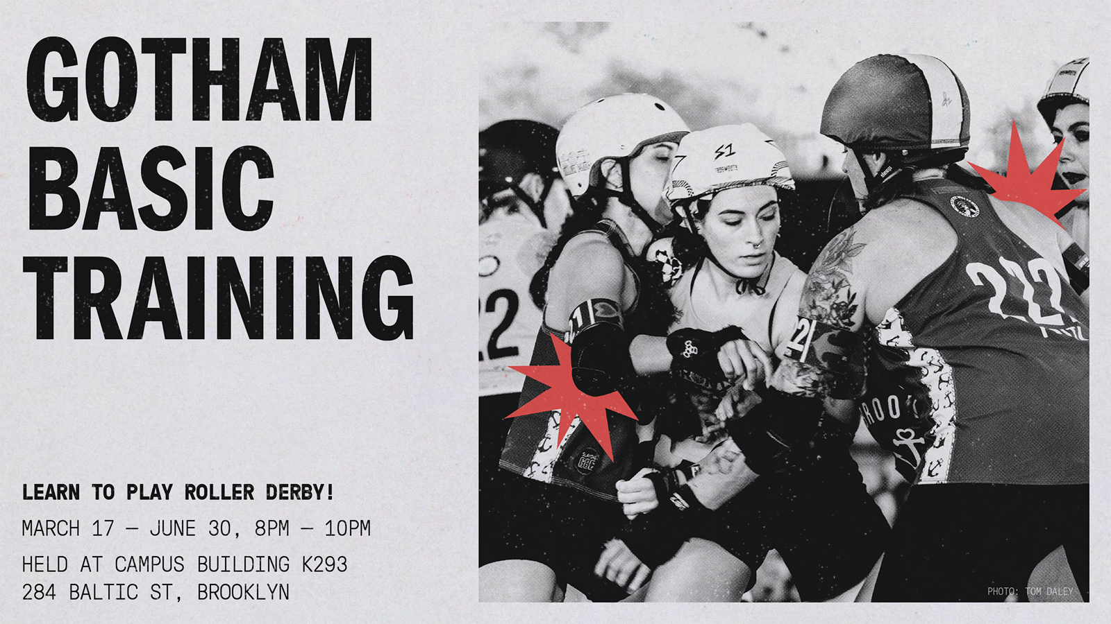 Gotham Basic Training Spring Session I (8 Tuesdays, March 17 - May 5 | Campus Building - K293 | 8m - 10pm)