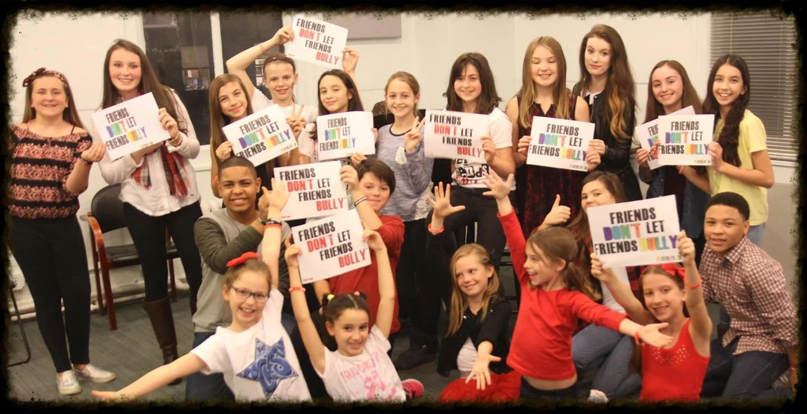 Cast members of KOTA's Heart to Heart: Free2Luv benefit event at 54 Below in rehearsal.