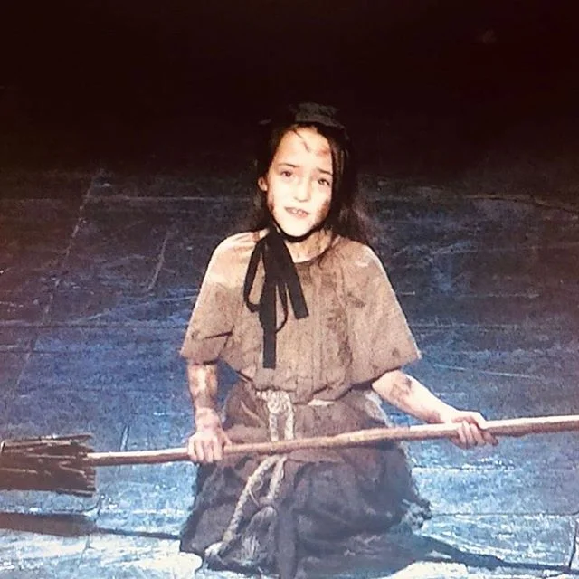 Happy trails @aubinbradleyofficial, who jumps right into playing Lottie in KOTA&rsquo;s @alittleprincessnyc and congrats to Robbie on his Gavroche debut! @lesmizus 🌟 #lesmiserables #nationaltour #littlecosette #gavroche #kotakids #kotaproductions