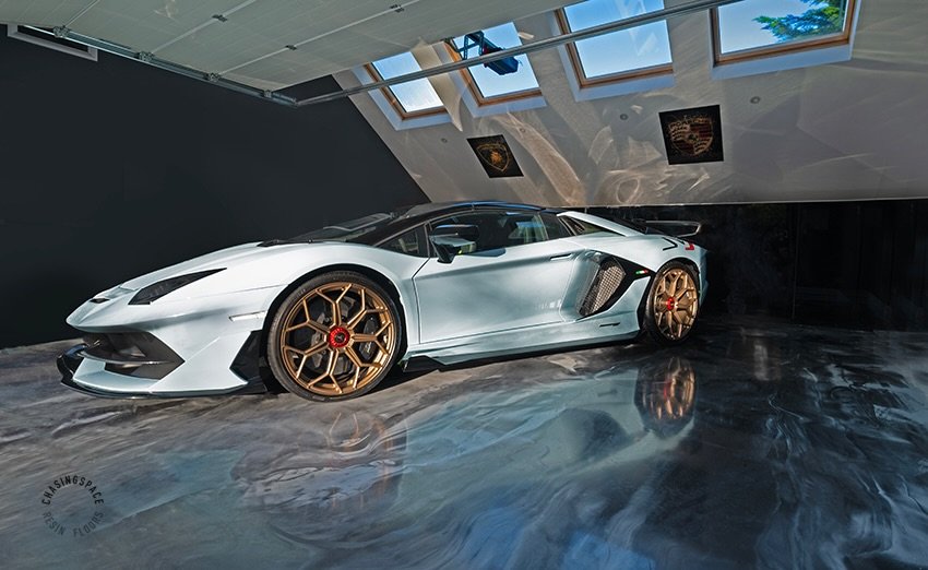 Lamborghini Aventador 6.5 SVJ on a Chasingspace triple-tone Epoxy Floor with a high-gloss finish.

An epoxy garage floor is both attractive and highly durable, ideal for showcasing cars in style.✨

If you&rsquo;re looking for a sleek and resilient ga