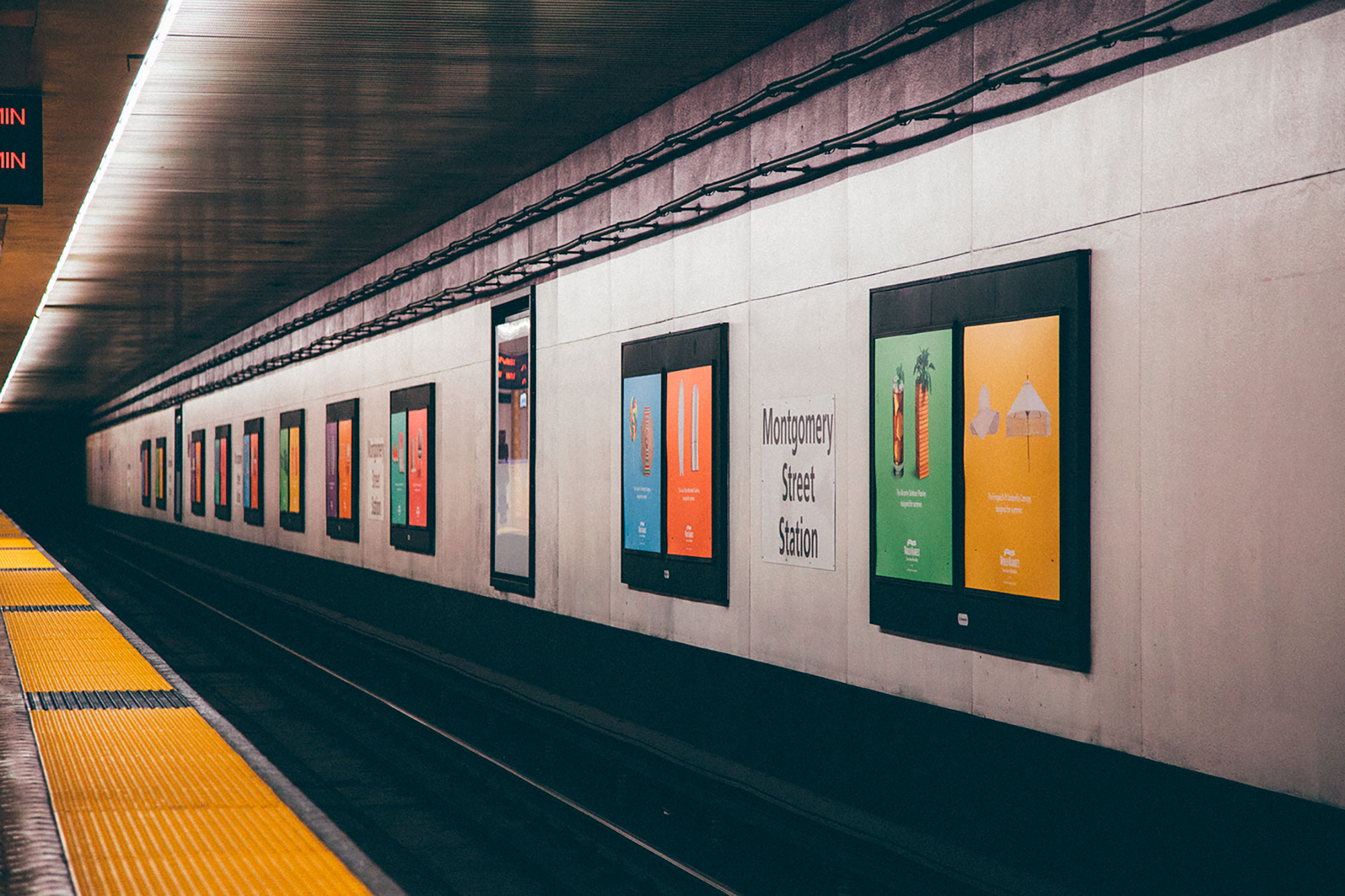 We created a fun, colorful campaign that took over the Montgomery BART station in San Francisco, livening up the otherwise bleak environment.