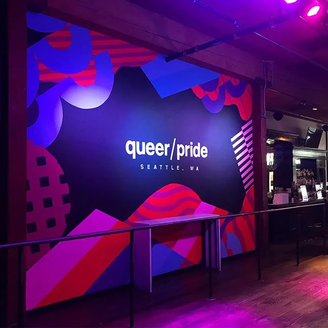 Designed a mural for @queerpridefestival! Thank you @overallcreative @the_rainbow_tay @bonesandgold @kaekittymcg @g_la_funk for bringing my psychedelic dreams to life ✨
.
.
.
.
.
#design #muraldesign #pride #color #pridefestival