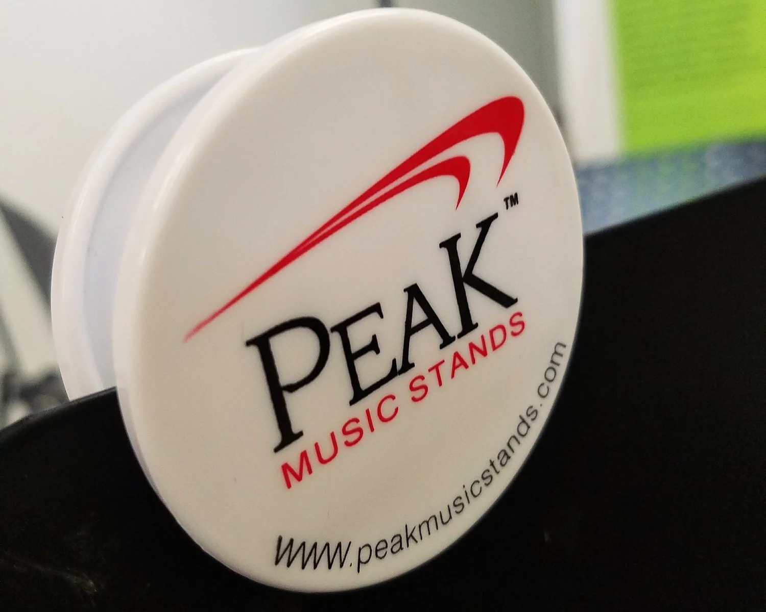 Peak Magnetic Music Clip.  You’ll receive 2 free music clips when ordering a Peak Music Stand.