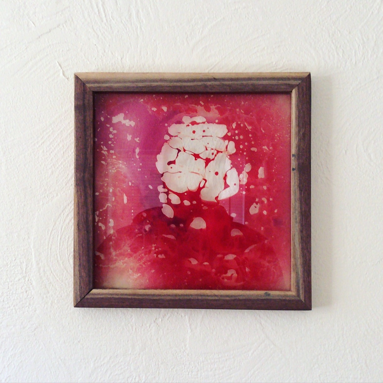 O-Negative 2016 Wood, glass, blood of artist "Men who have had sex with other men (MSM), at any time since 1977 (the beginning of the AIDS epidemic in the United States) are currently deferred as blood donors." - FDA This piece is a response to the biased and detrimental blood ban towards gay men. The blood is highlighted as the central focus to shed light on the felonious and inferior association of my blood.