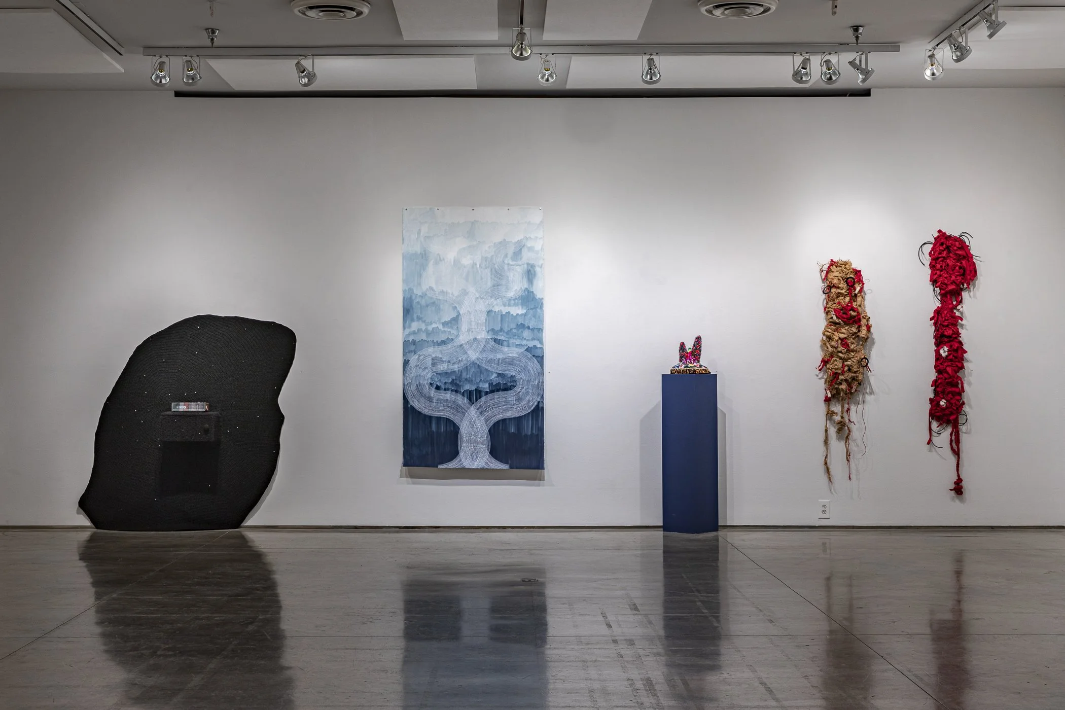  Installation view of  That Feels Good! Labor as Pleasure  at Second Street Gallery, Charlottesville. Photo by Stacey Evans. 