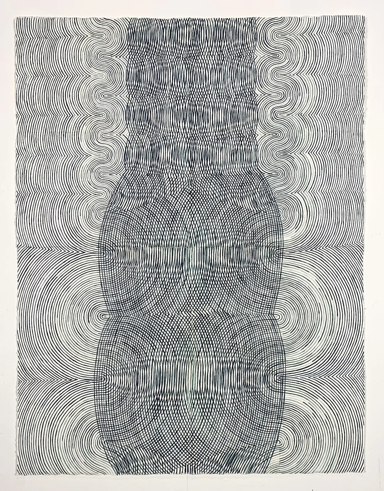   Vessel (Traveling Drawing) , watercolor and graphite on folded paper, 26 x 19.75 in. 