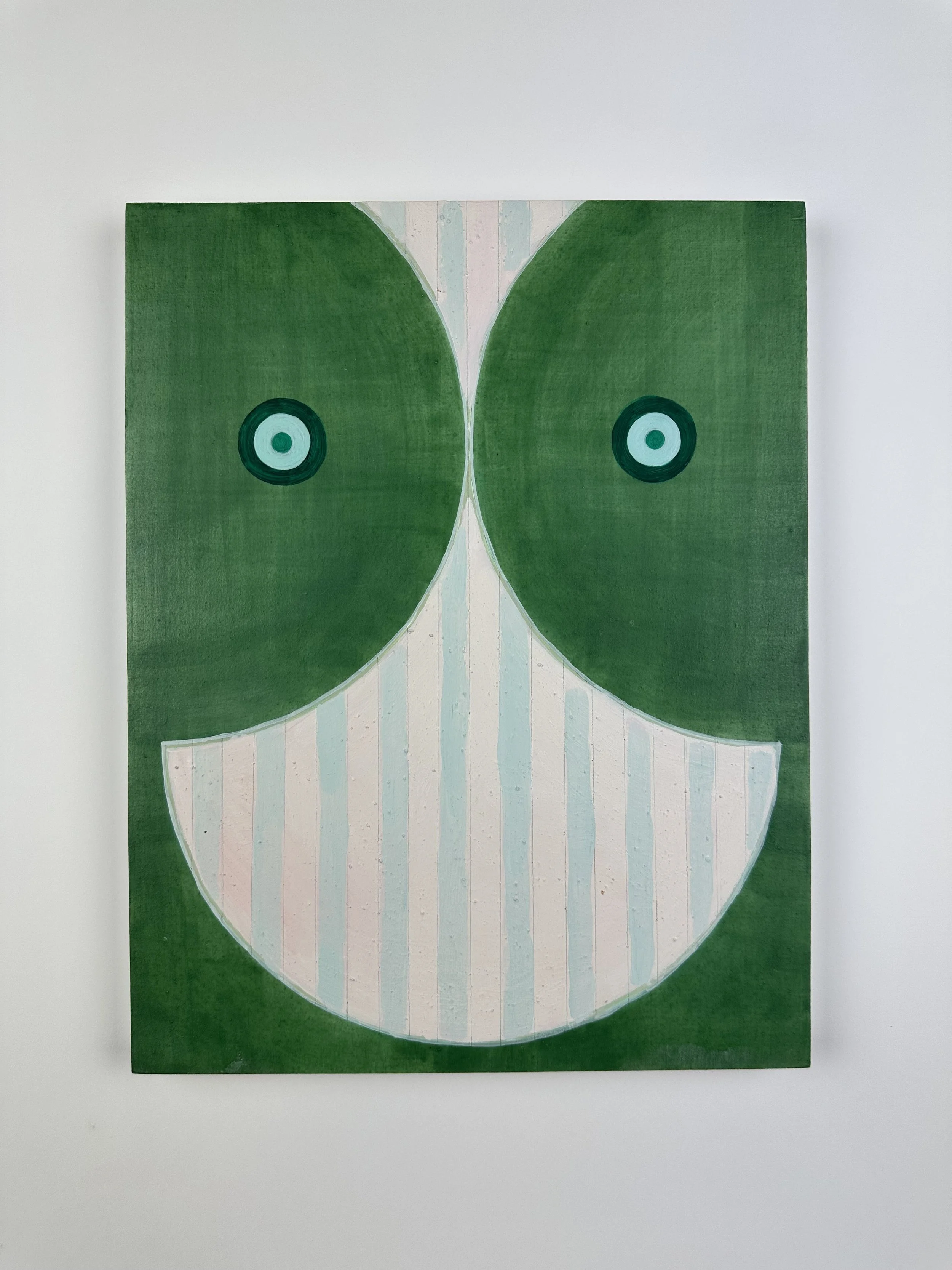   Space-form no. 244 , 2024, egg tempera, oil, and acrylic on cradled panel 14 x 11 in. 