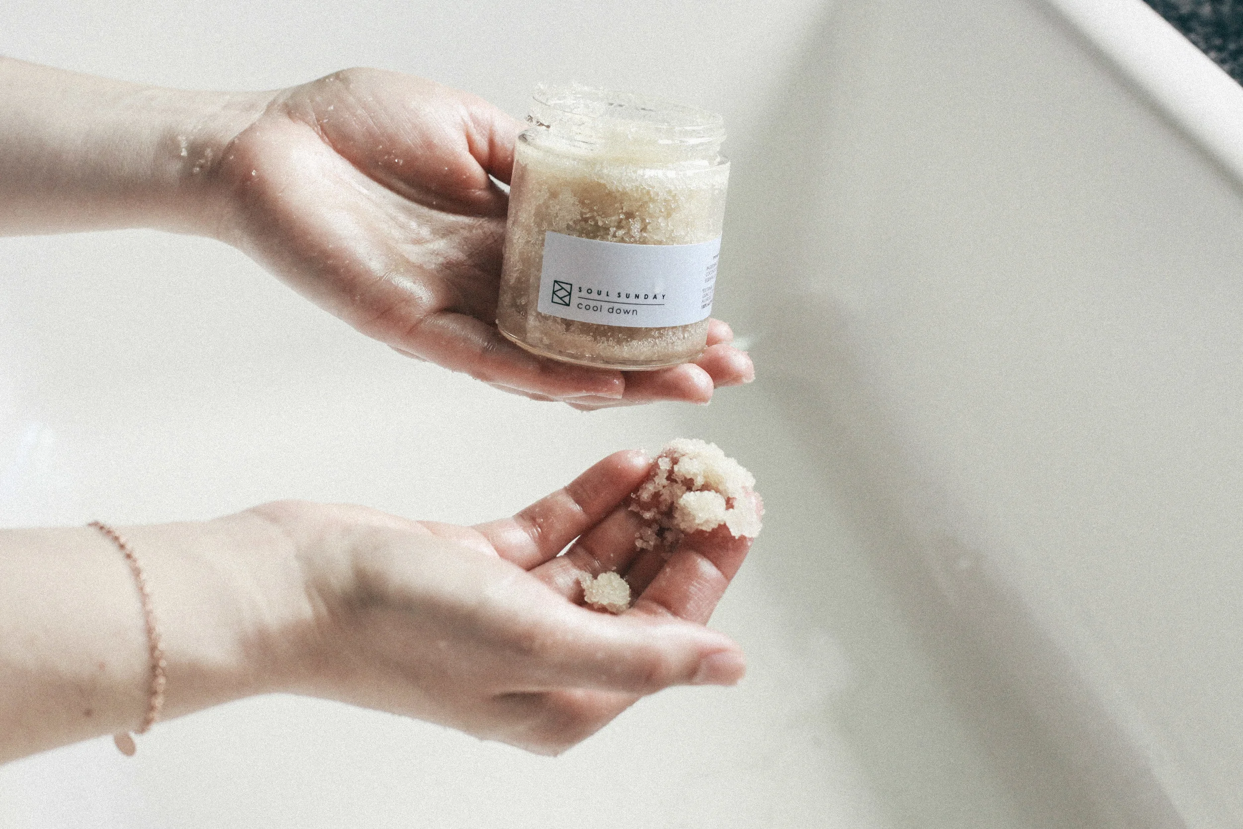 After hours of cooking and cleaning, an aromatic scrub makes a world of difference for tired skin. Soul Sunday's cool down sugar scrub is sure to brighten things up... and it smells scrumptious. 