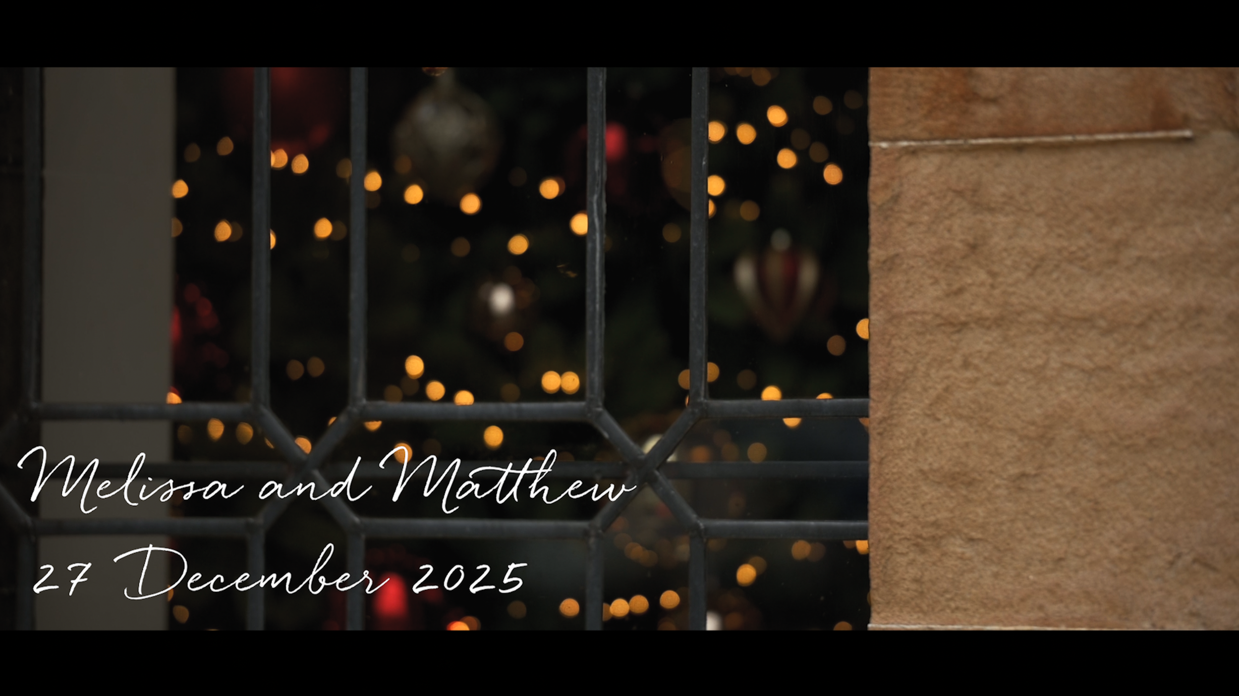 Melissa and Matthew - 27 December 2025 Cornhill Castle