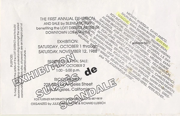 Jean's 1st exhibition in Los Angeles. Special thanks to Richard Lubrich and TK Nagano.