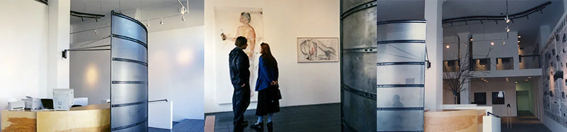 1996/7-2000 T he Rico Gallery 208 Pier Ave. Santa Monica, CA This gallery was generously donated by the artist Manfred Menz. Thank you Manfred! It is a long story. But sure wish we were still there. The most memorable exhibitions were by Peter Liashkov as seen in the center picture and the Alex Grey show and the History of LSD by Mark McCloud.
