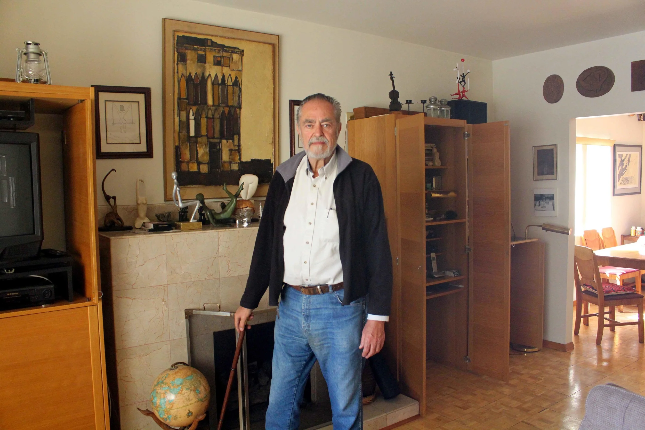 Rafael Buñuel in his studio/home. Photo by Gary Eisenberg