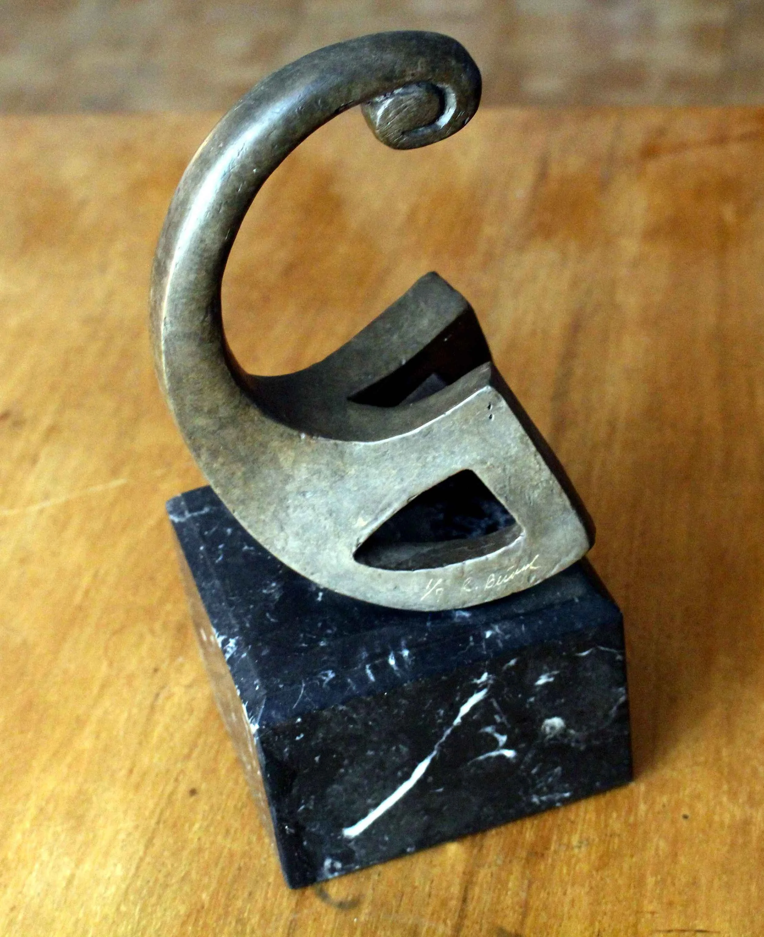 Bronze and marble sculpture by Rafael Buñuel
