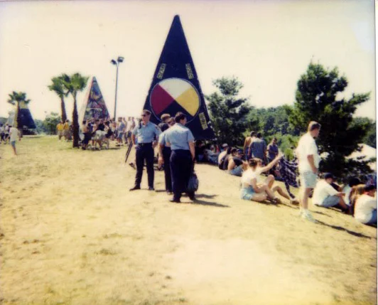 Tents created by Graff Artists for Lollapalooza