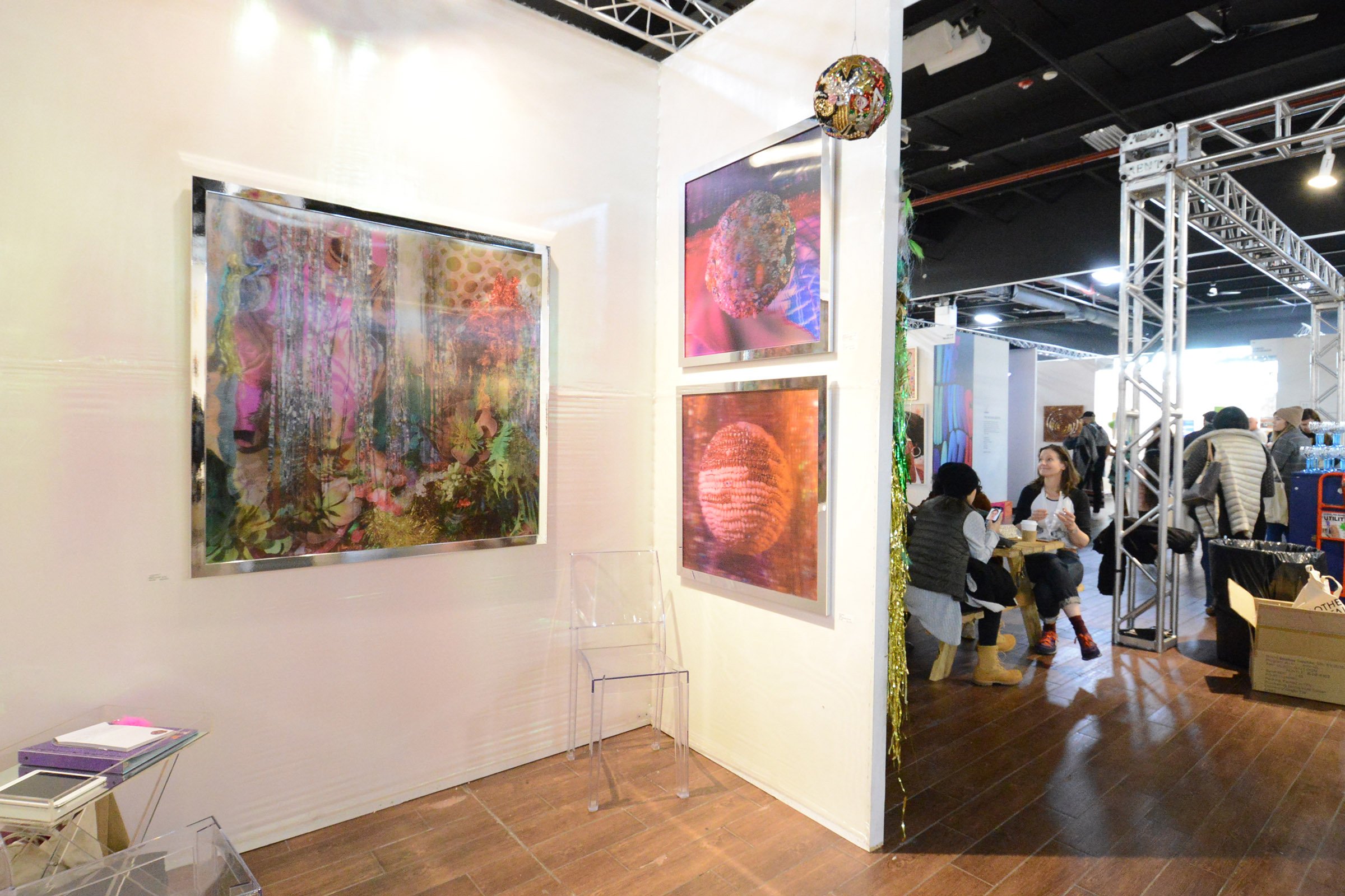  Installation image of “Orb I” &amp; “Orb II” in my booth at the Other Art Fair 2019 