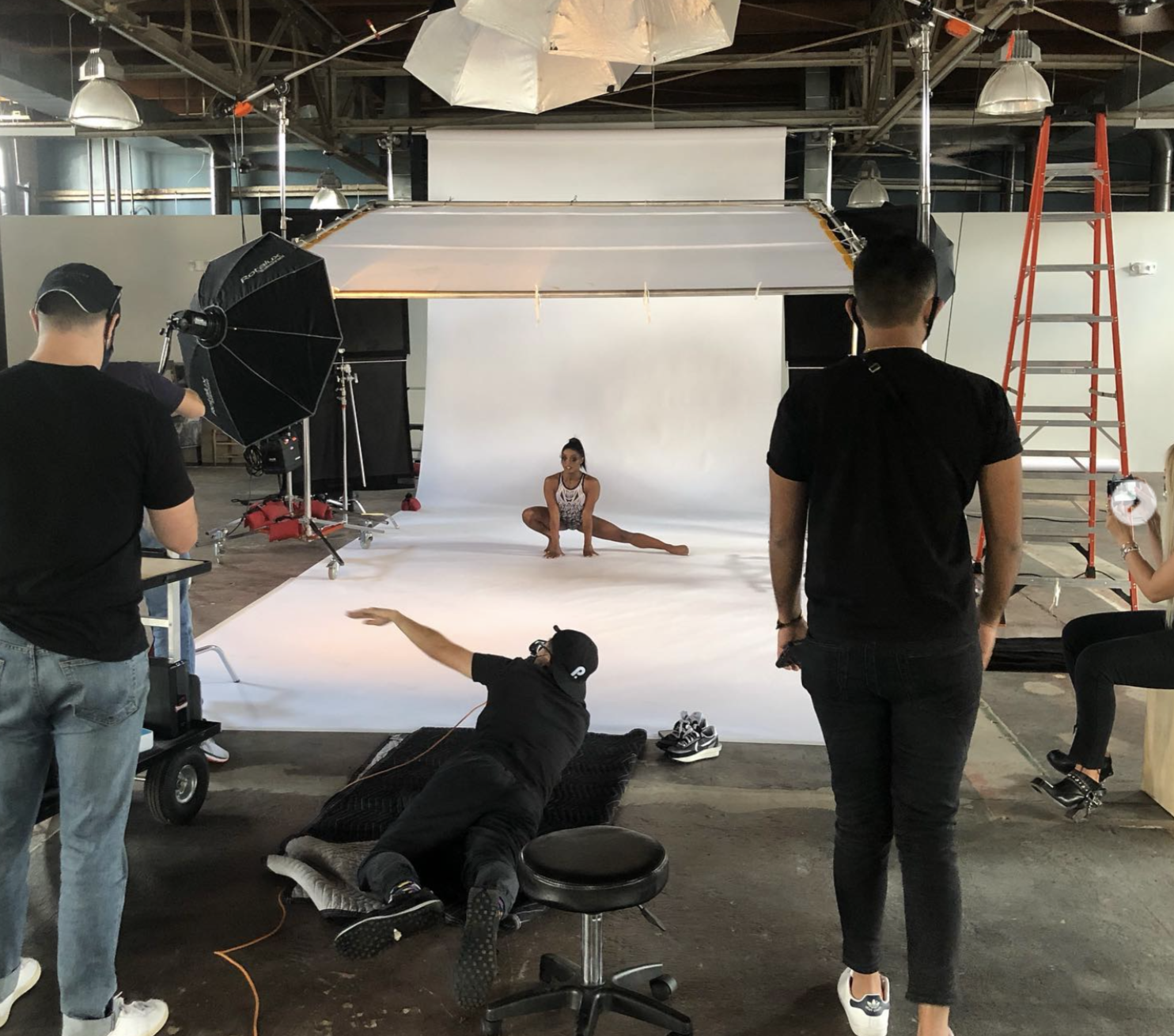 Photographer Peter Yang shooting Simone Biles for Marvel.png